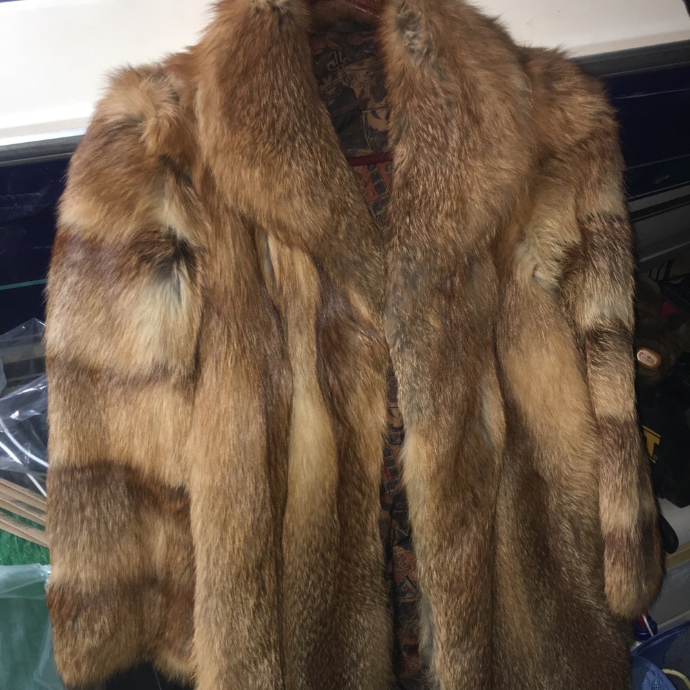 Vintage fox fur coat